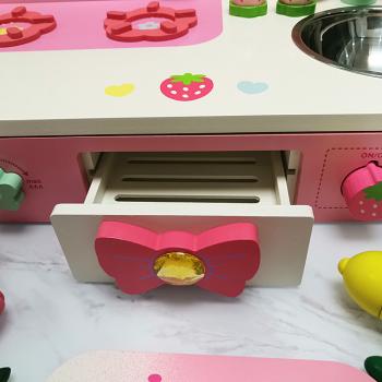 360Home Rosa Erdbeere Replik Kinder Spieltisch Spiel Küchentisch